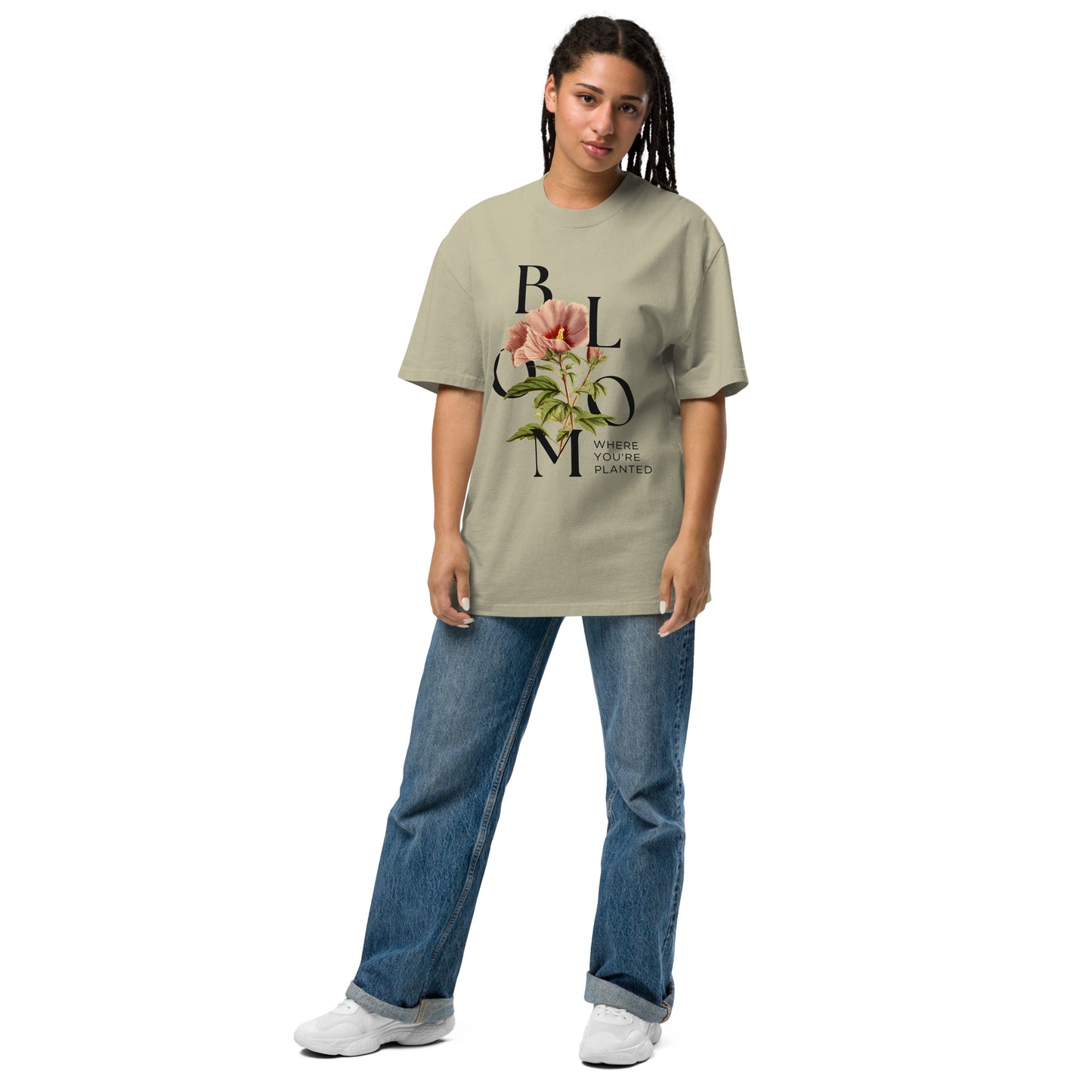 Oversized faded t-shirt he