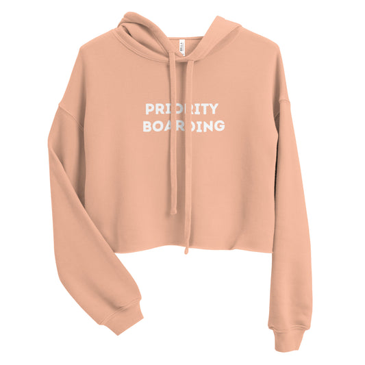 Crop Hoodie - Priority Boarding